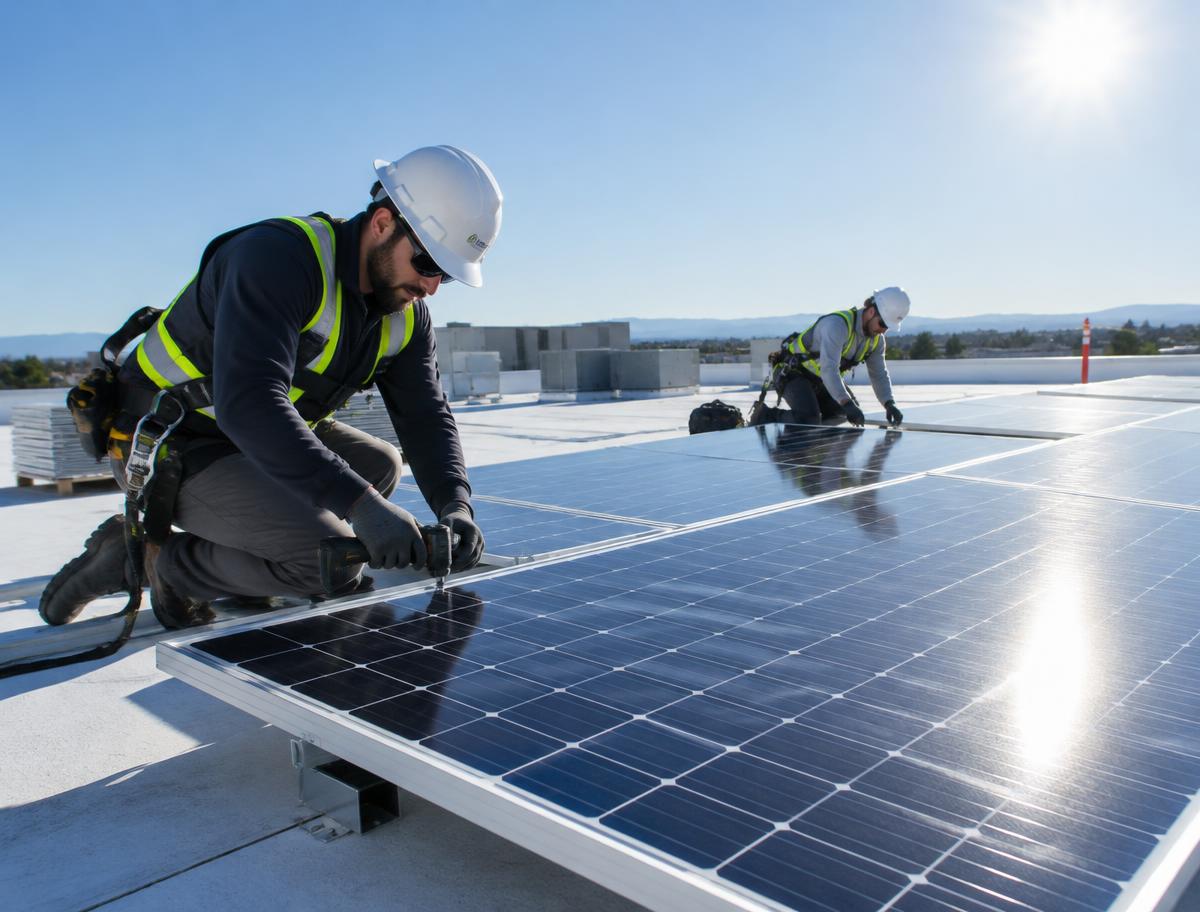 Instalação de sistema fotovoltaico